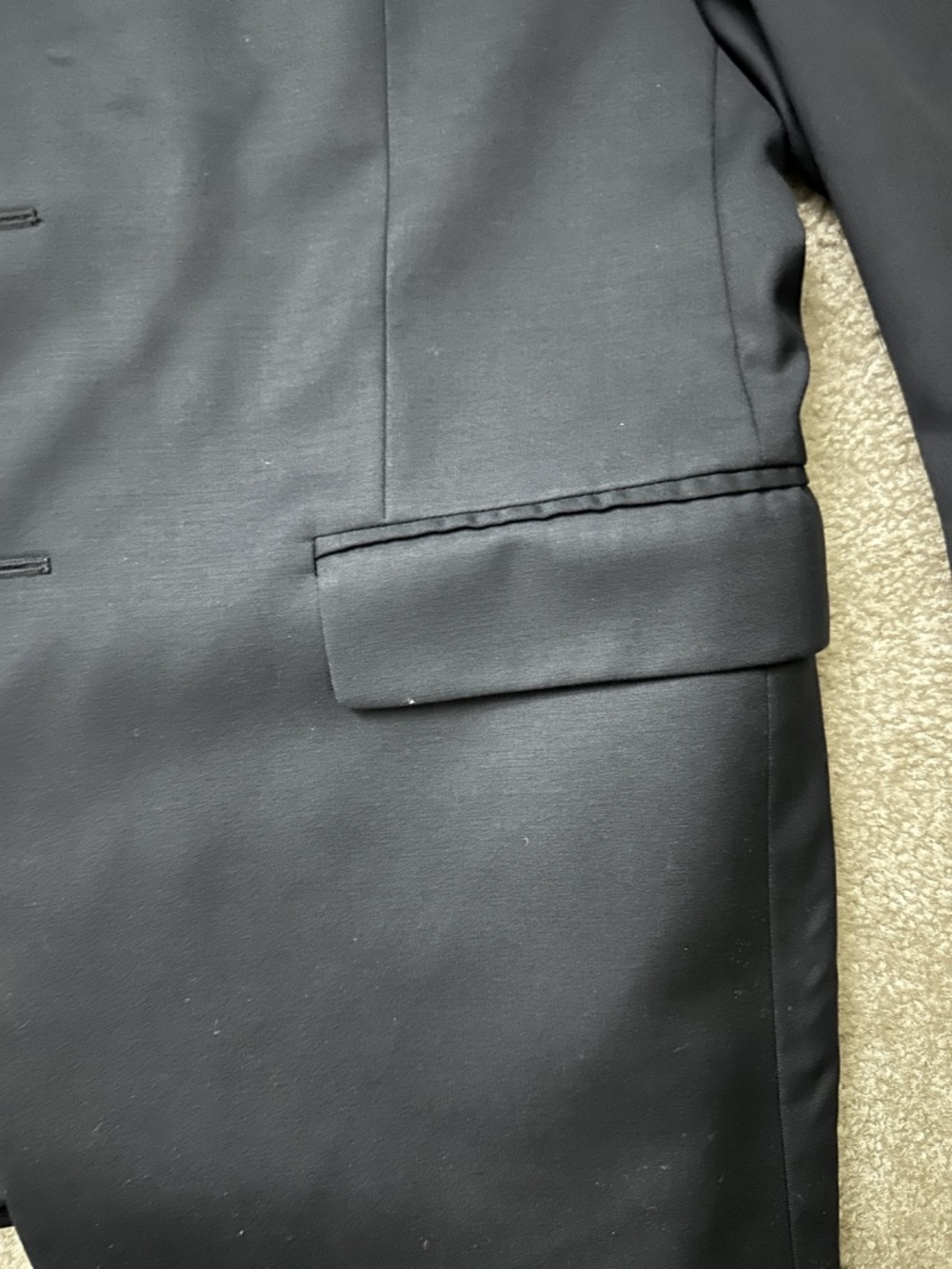 Lauren Ralph Lauren Blazer Men 46 Navy Blue Classic Canada Union Made Sport Coat - Picture 3 of 8